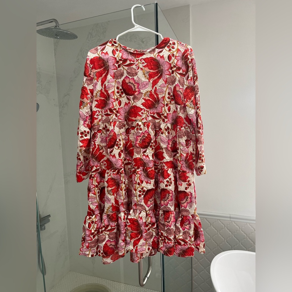 Zara Red Floral Dress